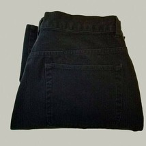 Chaps Womens Jeans 12 Stretch Black 5-Pocket Design 28&quot; Inseam - $12.88