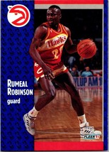 1991-92 Fleer Rumeal Robinson #3 Atlanta Hawks ROOKIE RC - $1.77