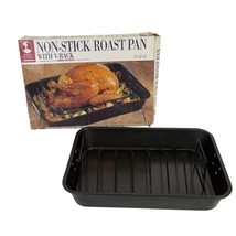 Baker&#39;s Advantage Roshco Non-Stick Roasting Pan V-Rack Commercial Qualit... - $276.80 MXN