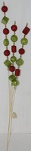 Renaissance 2000 42218 Glittery Red Green Gold Beads Square Ball Cylinder Shapes - £10.36 GBP