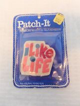Vintage 1970's "I Like Life" self adhesive denim patch by Patch-It - $12.00