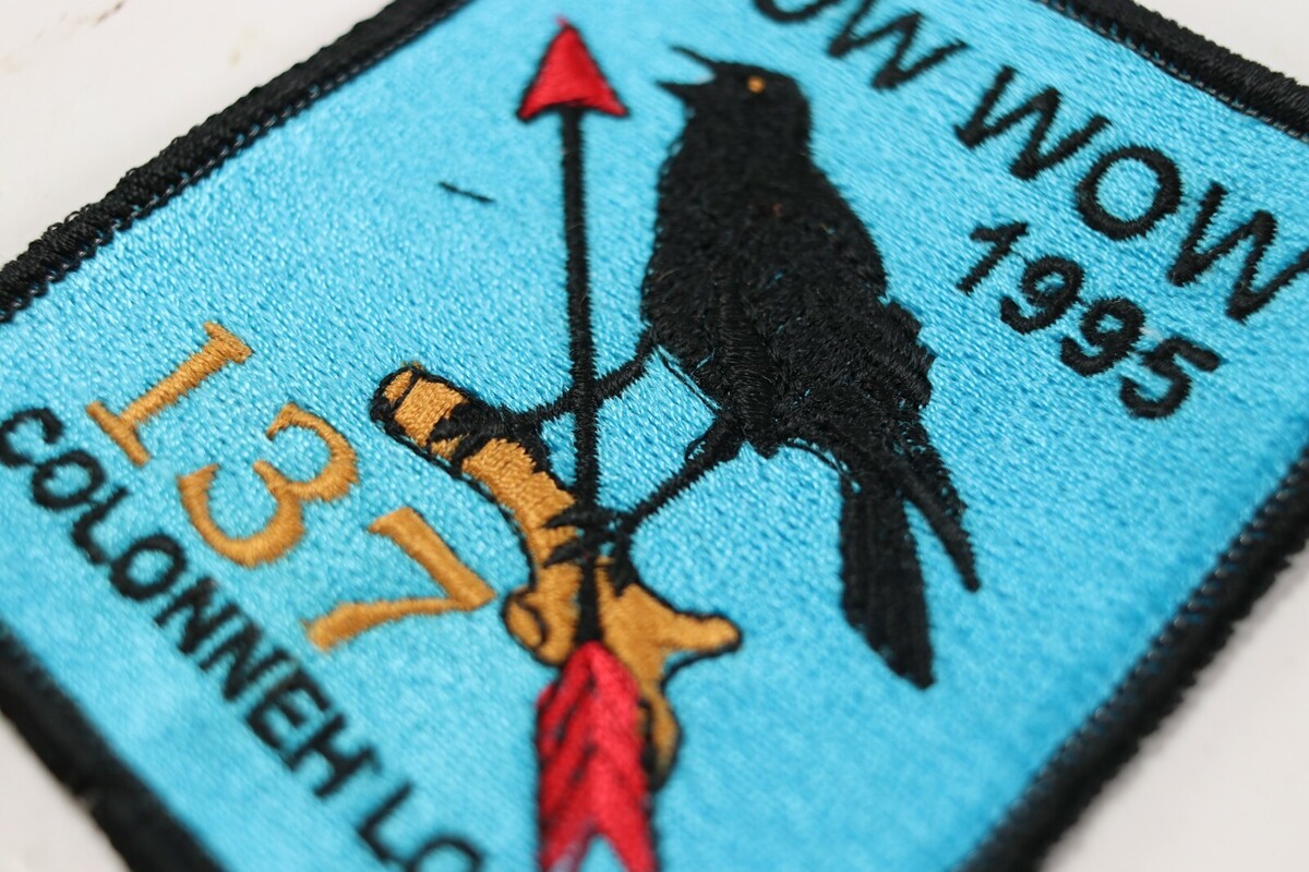 Vtg 1995 Order Arrow OA WWW Colonneh 137 Pow Wow Boy Scouts of America BSA Patch Item image 2
