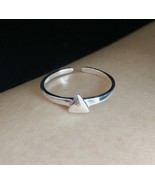 925 Sterling Silver Triangle Rings Geometric Simple Open size 5 6 7 - £6.42 GBP