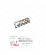 GENUINE TOYOTA TRD LOGO EMBLEM TOYOTA RACING DEVELOPMENT PTR26-17640 - €11,95 EUR