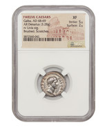 Ancient Roman: Galba (AD 68-69) AR Denarius NGC XF (Brushed, Scratches) - £1,825.22 GBP