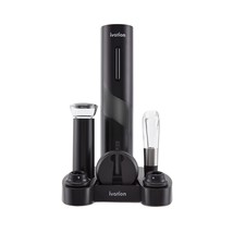 Ivation 7-Piece Wine Gift Set | Wine Accessory Kit with Battery-Operated... - £50.83 GBP
