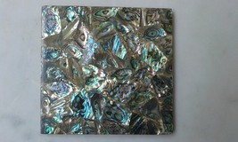 Small 5&quot;x5&quot; inch Square Abalone Stone  - £90.21 GBP