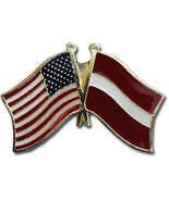 AES Wholesale Pack of 24 USA American &amp; Latvia Country Flag Bike Hat Cap... - $102.36 CAD