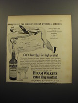 1951 Hiram Walker&#39;s Extra Dry Martini Ad - Pan American Airways - £14.74 GBP