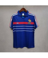 France 1984 - 1986 Home Retro Soccer Jersey - Michel Platini EURO 1984 J... - $85.00
