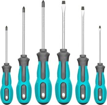 Magnetic Screwdriver Set, 6-Piece Screw Driver Kit with 3 Phillips and 3... - $26.31 CAD