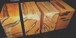 Four Beautiful Ambrosia Maple Bowl Blanks Lumber Wood 6&quot; X 6&quot; X 3&quot; - £33.44 GBP