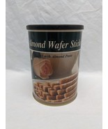 **EMPTY TIN* 2001 Imp Greek Gourmet Almond Wafer Sticks Tin 4&quot; X 5 1/2&quot; - $369.90 MXN