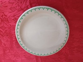 Vintage Syracuse China Econo-rim Green Scallop Rim Plate 6.5&quot; Replacement - £7.90 GBP