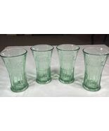 Vintage Libbey Green Glasses Coca Cola Flared Tumblers Heavy 16oz Set of... - $34.79 CAD