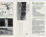 Riverside Cabins Brochure Mailer Murfreesboro Arkansas 1950&#39;s - $21.75