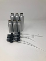 Lot Of Brushed Aluminum Bullet Bottles With Spray Nozzles - £4.70 GBP
