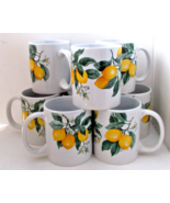 Lot 8 Royal Norfolk Tuscan Lemon Coffee Cups Mugs - $69.29