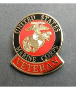 US MARINES VETERAN VET USMC MARINE CORPS LAPEL PIN 1 INCH REGULAR - $5.74