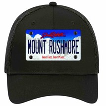 Mount Rushmore South Dakota Novelty Black Mesh License Plate Hat - £22.79 GBP