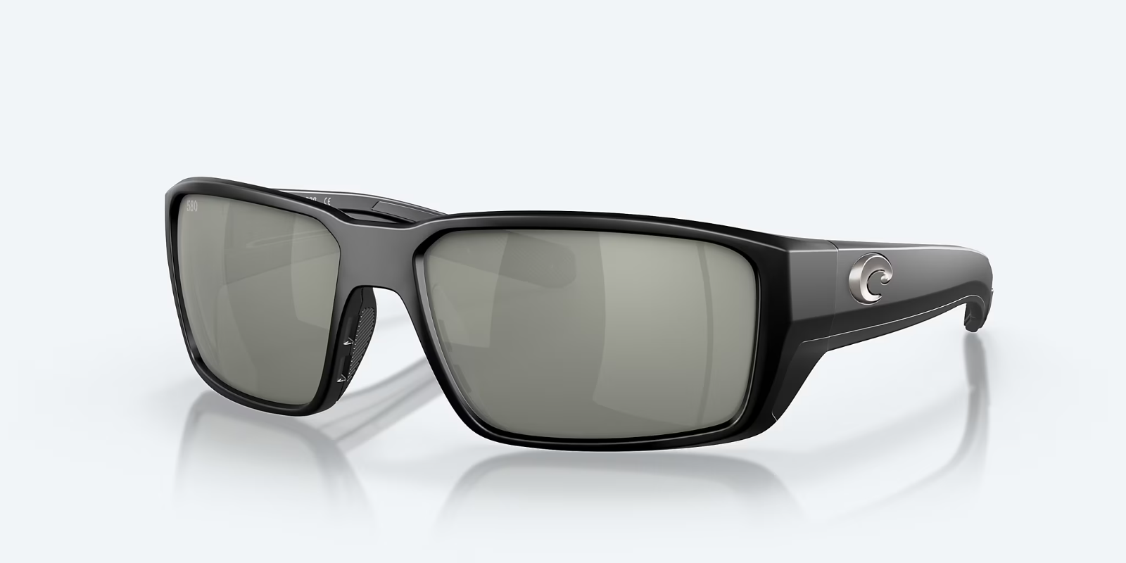 Costa Del Mar Fantail PRO Black / Gray Silver POLARIZED Glass Sunglasses... - $178.19