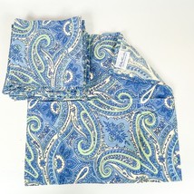 April Cornell Cotton Paisley Cotton Blue  Green Floral Napkins set of 10 - $34.64