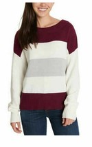 Lucky Brand Colorblock Long Sleeve Sweater Burgandy Womem&#39;s Sz XL NWT - $338.06 MXN