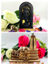 COMBO Shree Ram Mandir, 3D Ayodhya Temple and Shree Ram Lalla Murti Best Quality - £25.72 GBP