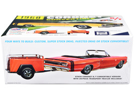 Skill 2 Model Kit 1968 Dodge Coronet R/T Convertible with Haul-Away Trailer 1/25 - £47.87 GBP