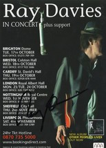 Ray Davies Of The Kinks Live In Concert Hand Signed Autograph - £23.97 GBP