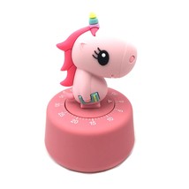 Cartoon Unicorn Model Mechanical Timer 60 Minutes Kitchen Gadget Cooking... - $15.67