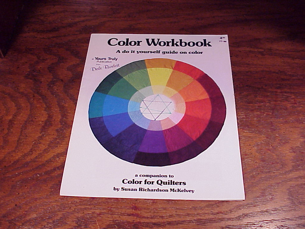 Color Workbook, A Companion To Color For Quilters, 4 part foldout, no. YT-88 - $7.95