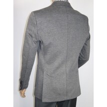 Men's MONO Turkey Casual Dress Jacket Patch Pockets Thick Cotton 1557-04 Gray image 9