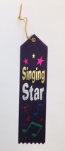 Vintage SINGING STAR Award Ribbon - Bookmark 2&quot;x 8&quot; Diploma Mill USA - £4.48 GBP