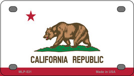 California State Flag Novelty Mini Metal License Plate Tag - £11.76 GBP
