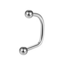 1PCS Stainless Steel Lippy Loop Larbet Ring 16G Lip Piercing Hoop Jewelry Stud P - £9.09 GBP