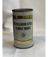 Vtg Bethlehem Steel Family Night Tin Can Coin Bank &quot;Buy Drinks in Cans&quot; ... - £63.42 GBP