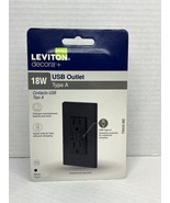 LEVITON T5632-BE USB Type A In-Wall 18W Charger 15A TAMPER-RESIST Outlet... - $324.26 MXN