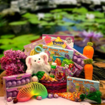 Bunny Hugs Easter  Basket Gift - Girl (Pink/ purple)- Easter Basket for ... - $60.38