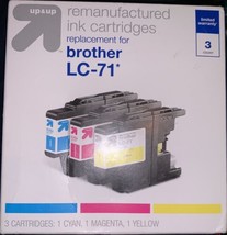 NEW Up&amp;Up Replacement for Brother LC71 | Cyan, Magenta, Yellow 3 Pack - £7.85 GBP