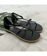 Michael Kors Collection Womens Espadrille Sandals Size 36 Black Leather ... - $44.54