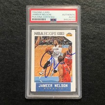 2015-16 NBA Hoops #251 Jameer Nelson Signed Card AUTO PSA Slabbed Nuggets - £40.15 GBP