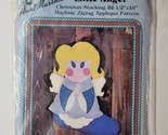 Colonial Patterns Aunt Martha&#39;s Little Angel 22.5&quot;x16&quot; Christmas Stocking - $14.84