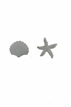 Scratch &amp; Dent Coastal Sea Life 2 Piece Cast Iron Drawer Pull Set - £15.48 GBP