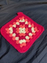 Vintage Crochet Pot Holder Trivet 6”x6” - £3.68 GBP