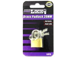 20 Mm Brass Padlock With Keys - £4.70 GBP