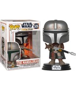 Star Wars The Mandalorian w/ Rifle Vinyl POP Figure Toy #326 FUNKO NIB I... - £7.76 GBP