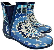 LONDON FOG Women&#39;s Piccadilly WL06101W Navy Tie-Dye Rain Boot Size 6M - $371.63 MXN