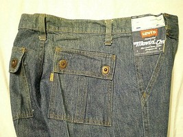 Levis Movin&#39; On Vtg 70s Disco 32x32 Denim Blue J EAN S Prototype? Nos Sample Stamp - £103.90 GBP