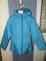 Lands&#39; End Blue Hooded Coat Size 14 Girl&#39;s NWOT - £22.96 GBP